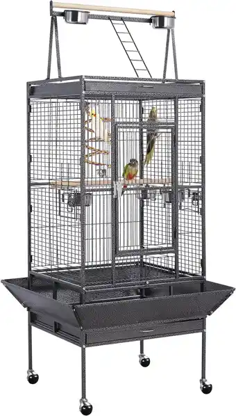 Amazon Yaheetech Vogelvolière, vogelkooi, buitenafmetingen: 81 x 76 x 174 cm aanbieding