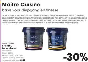 HANOS Maître Cuisine Bouillons, jus en glaces aanbieding