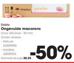 HANOS Dobla Ongevulde macarons aanbieding