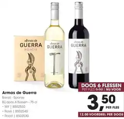 HANOS Armas de Guerra aanbieding