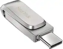 Bol.com SanDisk Ultra Dual Luxe Type-C USB-stick smartphone/tablet Zilver 256 GB USB-C USB 3.1 (Gen 1) aanbieding