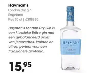 HANOS Hayman's aanbieding