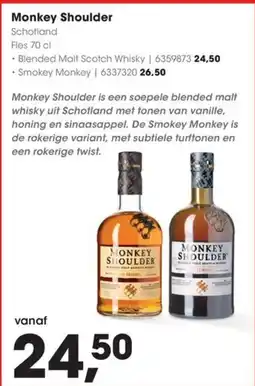 HANOS Monkey Shoulder aanbieding