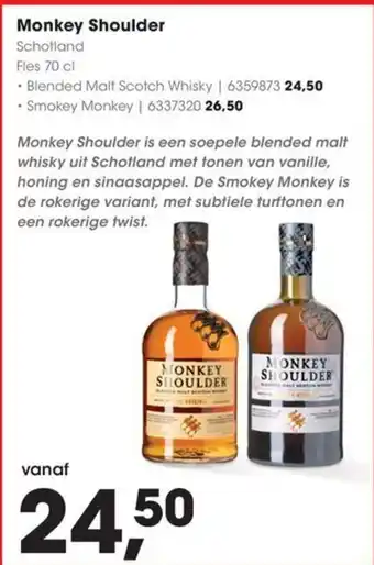 HANOS Monkey Shoulder aanbieding