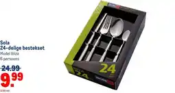 Makro Sola 24-delige bestekset Model Ibiza 6 persoons aanbieding