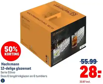 Makro Nachtmann 12-delige glazenset aanbieding