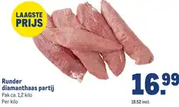 Makro Runder diamanthaas partij aanbieding