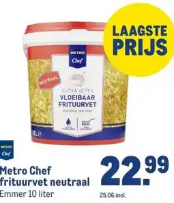 Makro Metro Chef frituurvet neutraal aanbieding