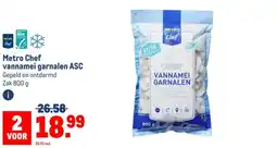 Makro Metro Chef vannamei garnalen aanbieding