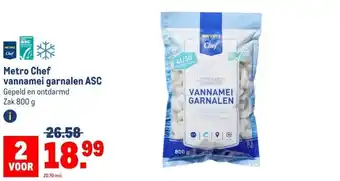Makro Metro Chef vannamei garnalen aanbieding