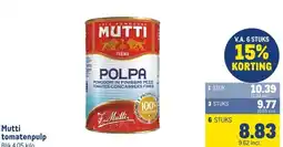 Makro Mutti tomatenpulp aanbieding