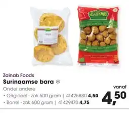 HANOS Zainab Foods Surinaamse bara aanbieding