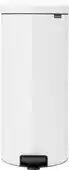 Bol.com Pedaalemmer 30 liter 'newIcon' met kunststof binnenemmer White aanbieding