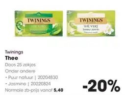 HANOS Twinings Thee aanbieding