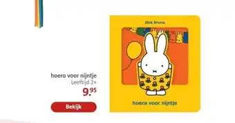 Bruna hoera voor nijntje Leeftijd 2+ aanbieding