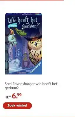 Bruna Spel Ravensburger wie heeft het gedaan? aanbieding
