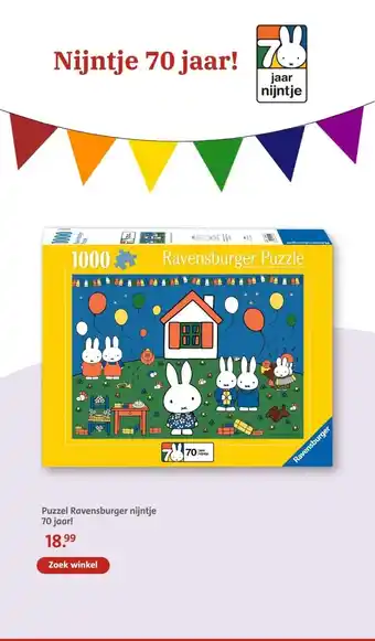 Bruna Puzzel Ravensburger nijntje aanbieding