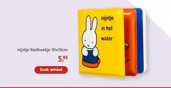 Bruna nijntje Badboekje 10x10cm aanbieding