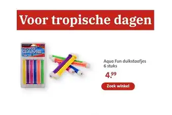 Bruna Aqua Fun duikstaafjes 6 stuks aanbieding