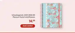 Bruna Schoolagenda 2025-2026 B5 Planner Pastel miniflowers aanbieding