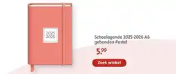 Bruna Schoolagenda 2025-2026 A6 gebonden Pastel aanbieding
