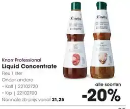 HANOS Knorr Professional Liquid Concentrate aanbieding