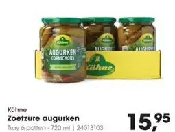 HANOS Kühne Zoetzure augurken aanbieding