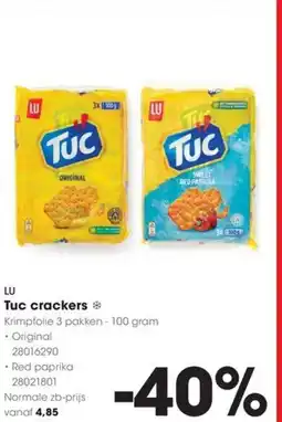 HANOS LU Tuc crackers aanbieding