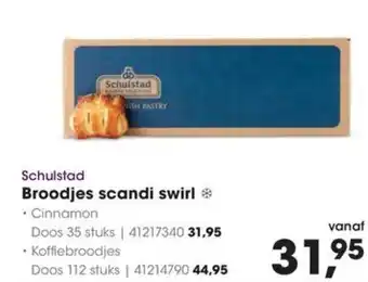 HANOS Schulstad Broodjes scandi swirl aanbieding