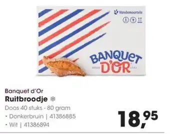 HANOS Banquet d'Or Ruitbroodje aanbieding
