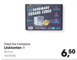 HANOS Clear Ice Company IJsklonten aanbieding