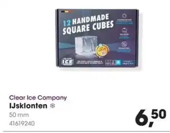 HANOS Clear Ice Company IJsklonten aanbieding