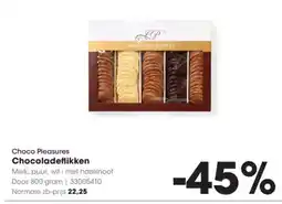 HANOS Choco Pleasures Chocoladeflikken aanbieding