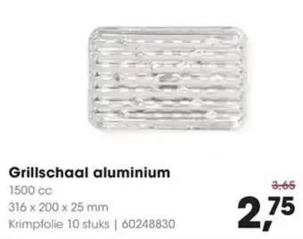HANOS Grillschaal aluminium aanbieding