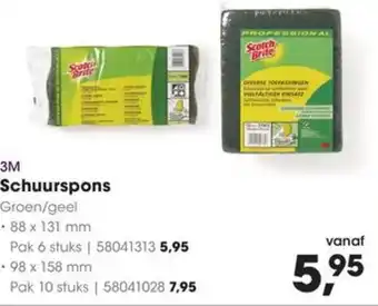 HANOS 3M Schuurspons aanbieding