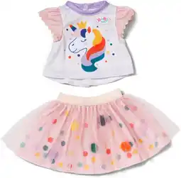 Amazon BABY born Einhornkleid mit Tutu 43cm aanbieding