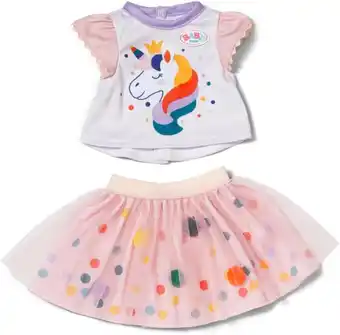 Amazon BABY born Einhornkleid mit Tutu 43cm aanbieding