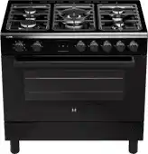 Bol.com ETNA FG190ZWA - Gas/elektro fornuis - 90 cm - Zwart aanbieding