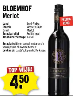 Dirck 3 BLOEMHOF Merlot aanbieding