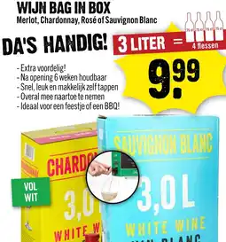 Dirck 3 Merlot, Chardonnay, Rosé of Sauvignon Blanc aanbieding
