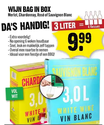 Dirck 3 Merlot, Chardonnay, Rosé of Sauvignon Blanc aanbieding