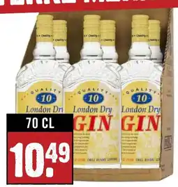 Dirck 3 QUALITY 10 London Dry Gin aanbieding