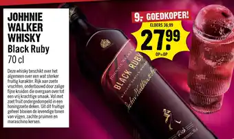 Dirck 3 JOHHNIE WALKER WHISKY Black Ruby aanbieding