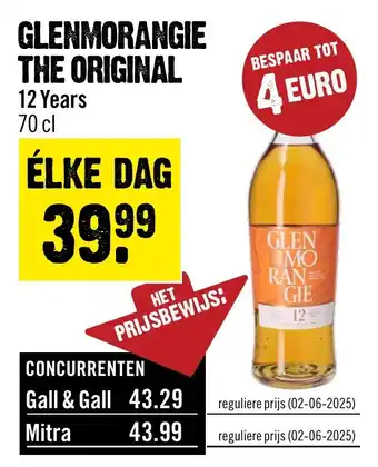 Dirck 3 GLENMORANGIE THE ORIGINAL aanbieding