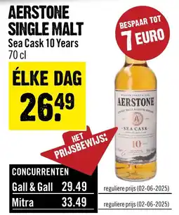 Dirck 3 AERSTONE SINGLE MALT Sea Cask aanbieding