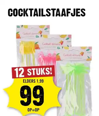 Dirck 3 Cocktailstaafjes aanbieding