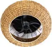Bol.com The Fan no.8 Nina plafond fan 50cm 4xE27 DC 20w Rattan 3xspeed/timer/summer+winter aanbieding
