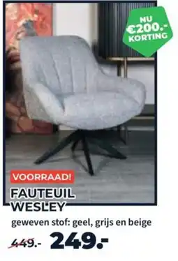 Matrasconcurrent Fauteuil wesley aanbieding