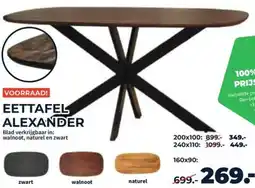 Matrasconcurrent Eettafel alexander aanbieding