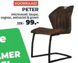 Matrasconcurrent PETER microvezel: taupe, cognac, antraciet & groen aanbieding